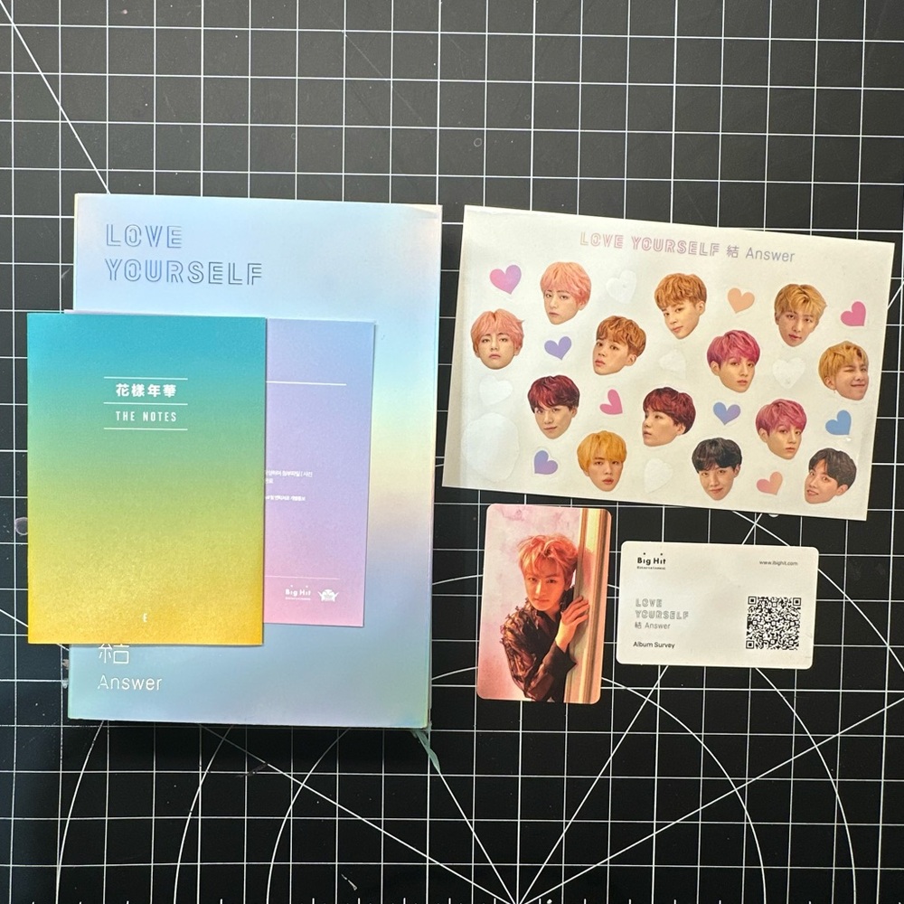 OLD PRESS BTS Love Yourself: Answer Ver: E Photocard & Folded Poster Included
